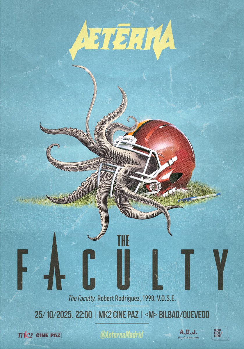 🎥 CORTOS EN AETERNA 📽️

FRECUENCIA Z, el genial y sangriento cortometraje stop motion con plastilina de Charli Sangar, acompañará a THE FACULTY gracias a <a href="/PucelaFantastic/">Pucela Fantástica</a>, donde se hizo con el Premio del Público - Premio <a href="/Shadowz_es/">Shadowz.es</a>. ¡Alegría!

ENTRADAS: cinepazmadrid.es/es/detalles/78…