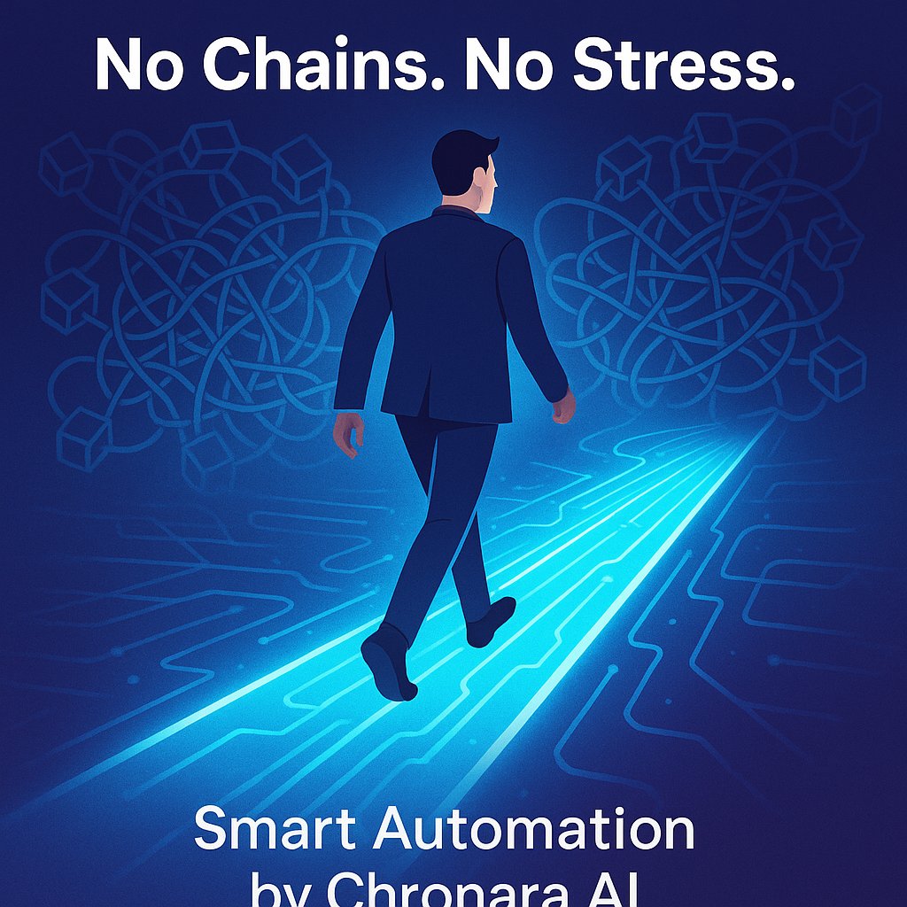 You won’t need to switch chains. You won’t need to guess.
Chronara’s smart layer does the work — so you don’t have to.
#ChronaraAI #BlockchainSimplified #NoChainsNoStress #Web3MadeEasy