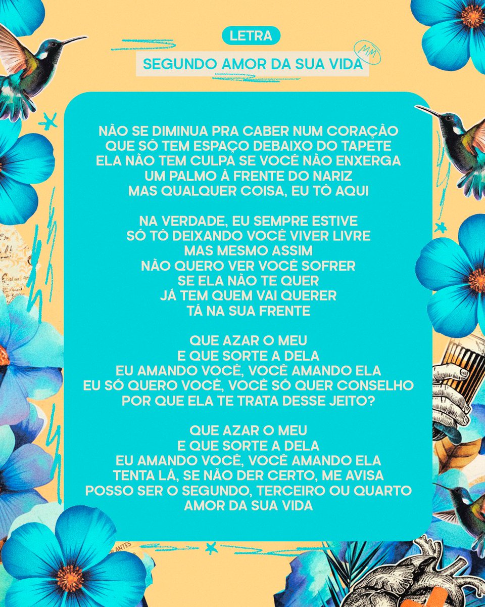 CONFIRA: Letra oficial completa da música "Segundo Amor Da Sua Vida" de Marília Mendonça, que estará disponível em todas as plataformas de áudio no dia 23/10.