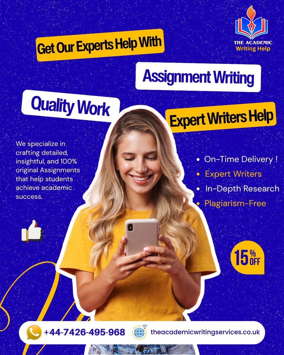 fozianaaz109's tweet image. 📝 Get the Best Assignment Writing Help!

📞 WhatsApp: wa.me/+447426495968

📧 Email: info@theacademicwritingservices.co.uk

🌐 Visit: theacademicwritingservices.co.uk

#AssignmentWriting #AcademicWriting #StudentSupport #PlagiarismFree #WritingExperts #EssayHelp #ResearchHelp