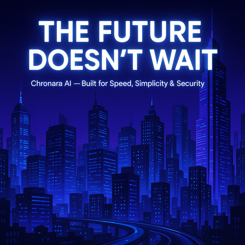 Chronara_ai's tweet image. No slippages.
No confusion over networks or swaps.
Just pure speed and clarity.
Chronara is built for how crypto should work.
#ChronaraAI #Web3Efficiency #CryptoDoneRight #DigitalClarity
