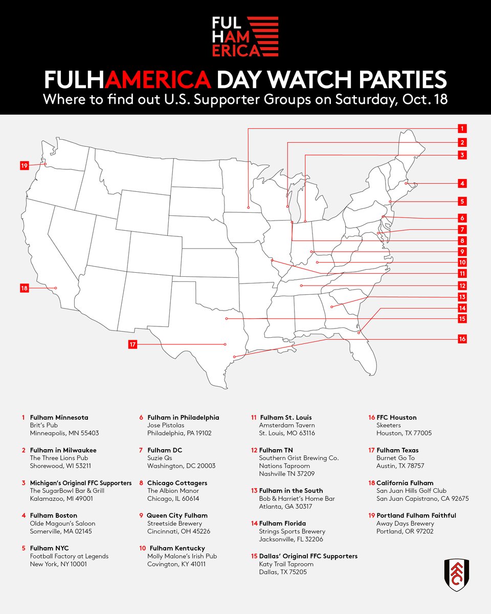 Which watch party will you be joining for Fulhamerica Day? 📺🇺🇸