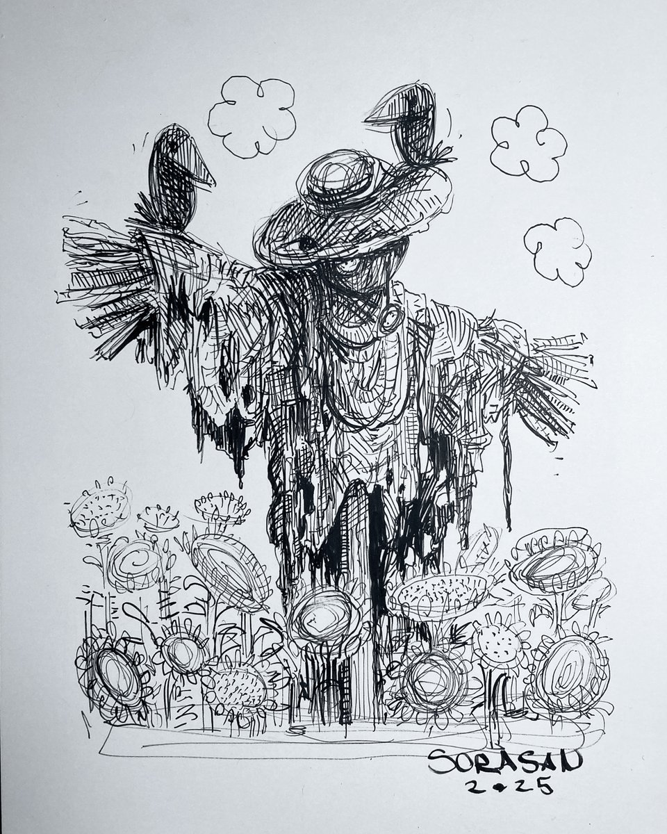 #Inktober2025 
Day 15, Ragged
#Inktober