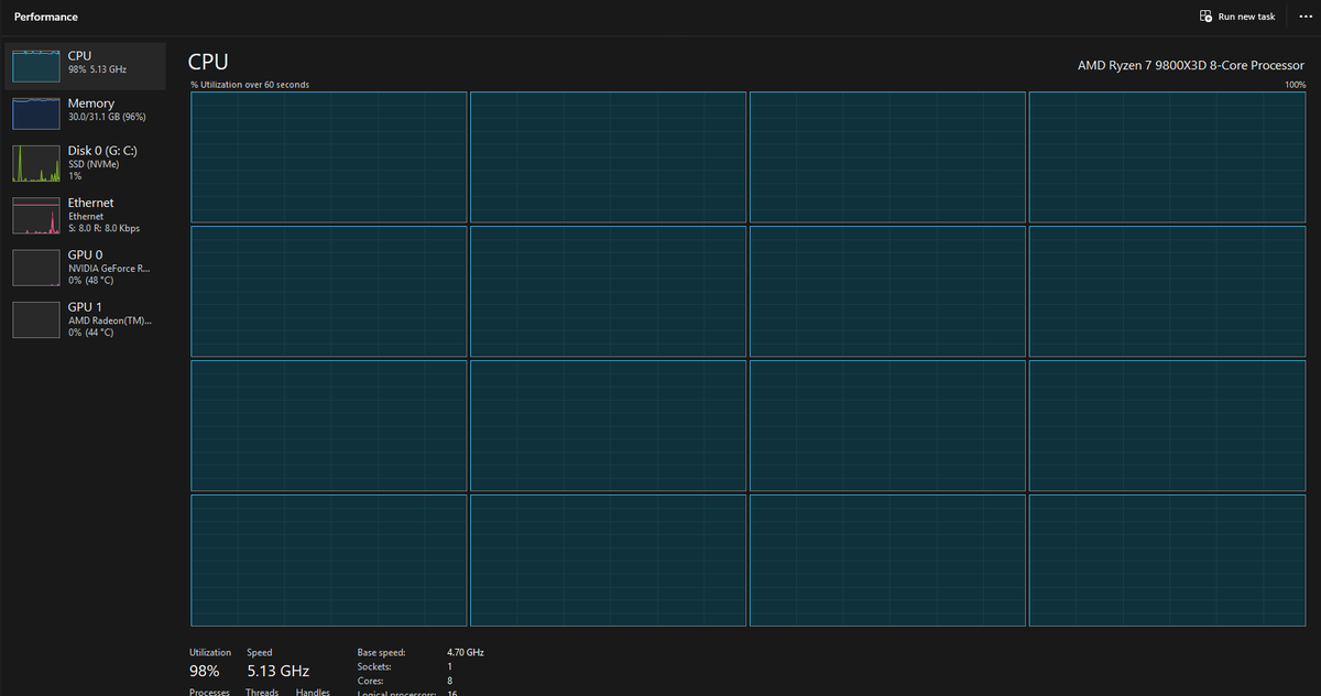 sleitnick's tweet image. Just another day compiling a Rust project