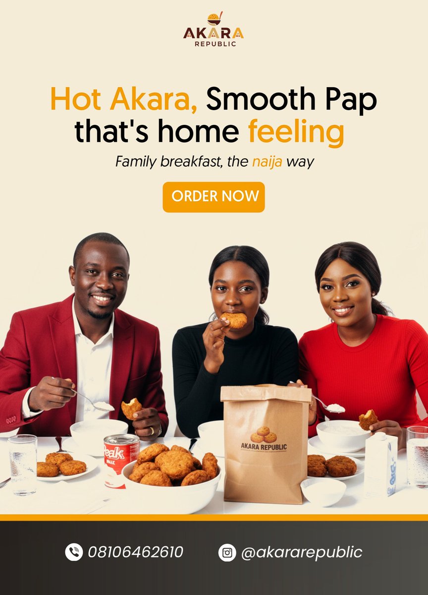 Favy_Design's tweet image. Day 27/30 Design Challenge 

I created a flyer design for a fictional Akara food brand. Bringing the taste of home to the screen.

More designs are coming.