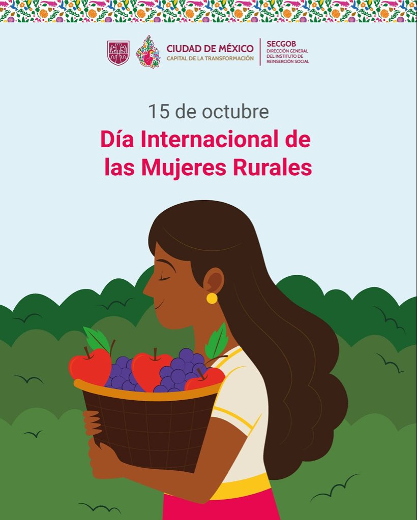 🌾 Hoy reconocemos la fuerza y el trabajo de las mujeres rurales, pilares en la producción de alimentos, el cuidado del territorio y la construcción de comunidades más justas. 🙋🏽‍♀️

#DíaDeLasMujeresRurales