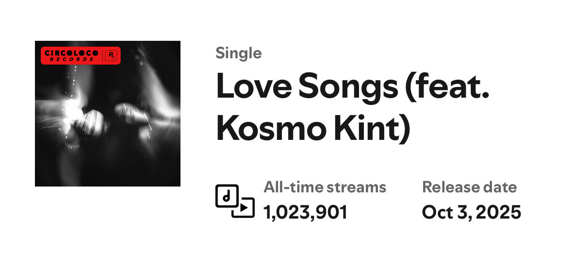 My first million plays on track with Prospa, and I feel nothing but fortunate, gratitude and the urge to help others reach the things they imagined as a kid, this is just the beginning though, thanks for you support xo

beatport.com/track/love-son…