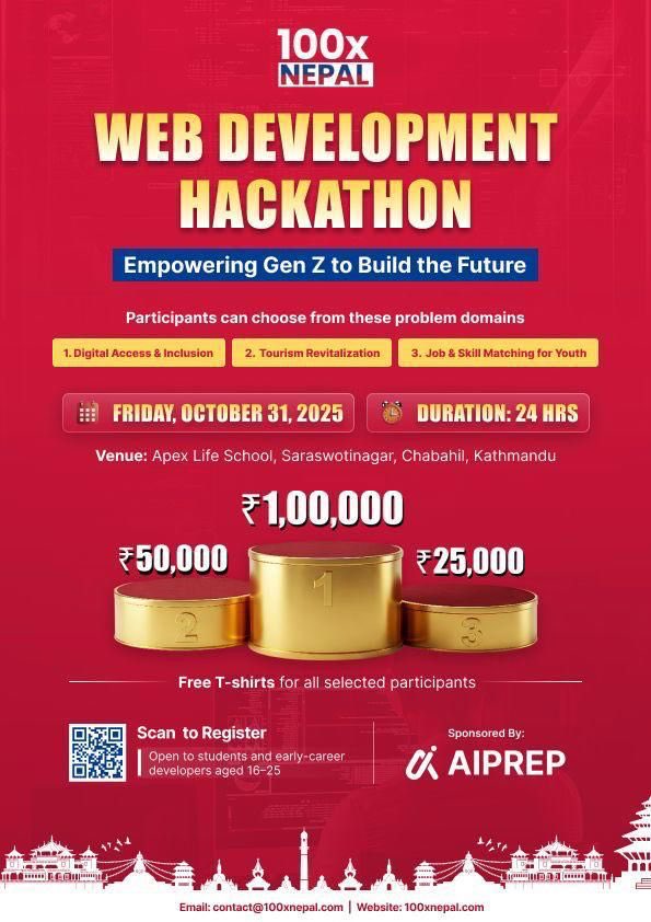sargampoudel's tweet image. if you’re in Kathmandu, we’re organizing a hackathon

24 hours of nonstop networking, hacking, and refreshments.

apply using the link below. it’s open to everyone who wants to build.

retweet to share