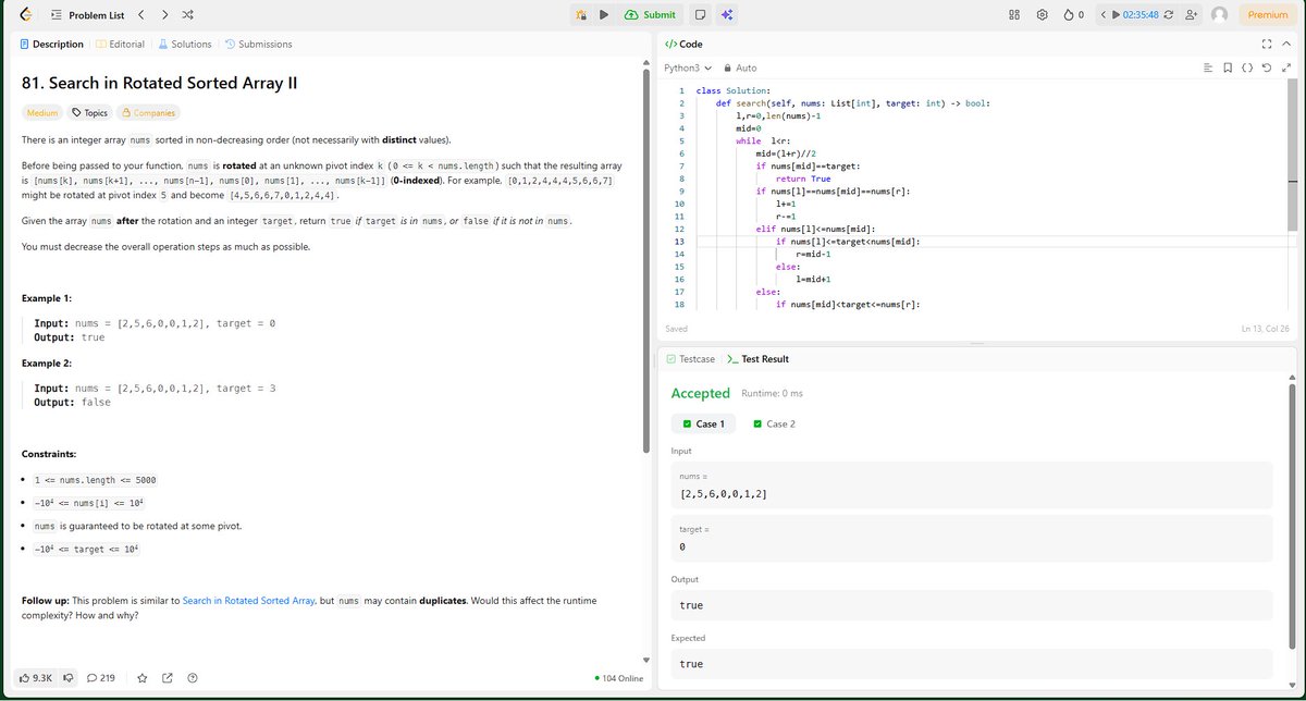 anmol_doesit's tweet image. Day 20/100 of #100DaysOfCode #LeetCode