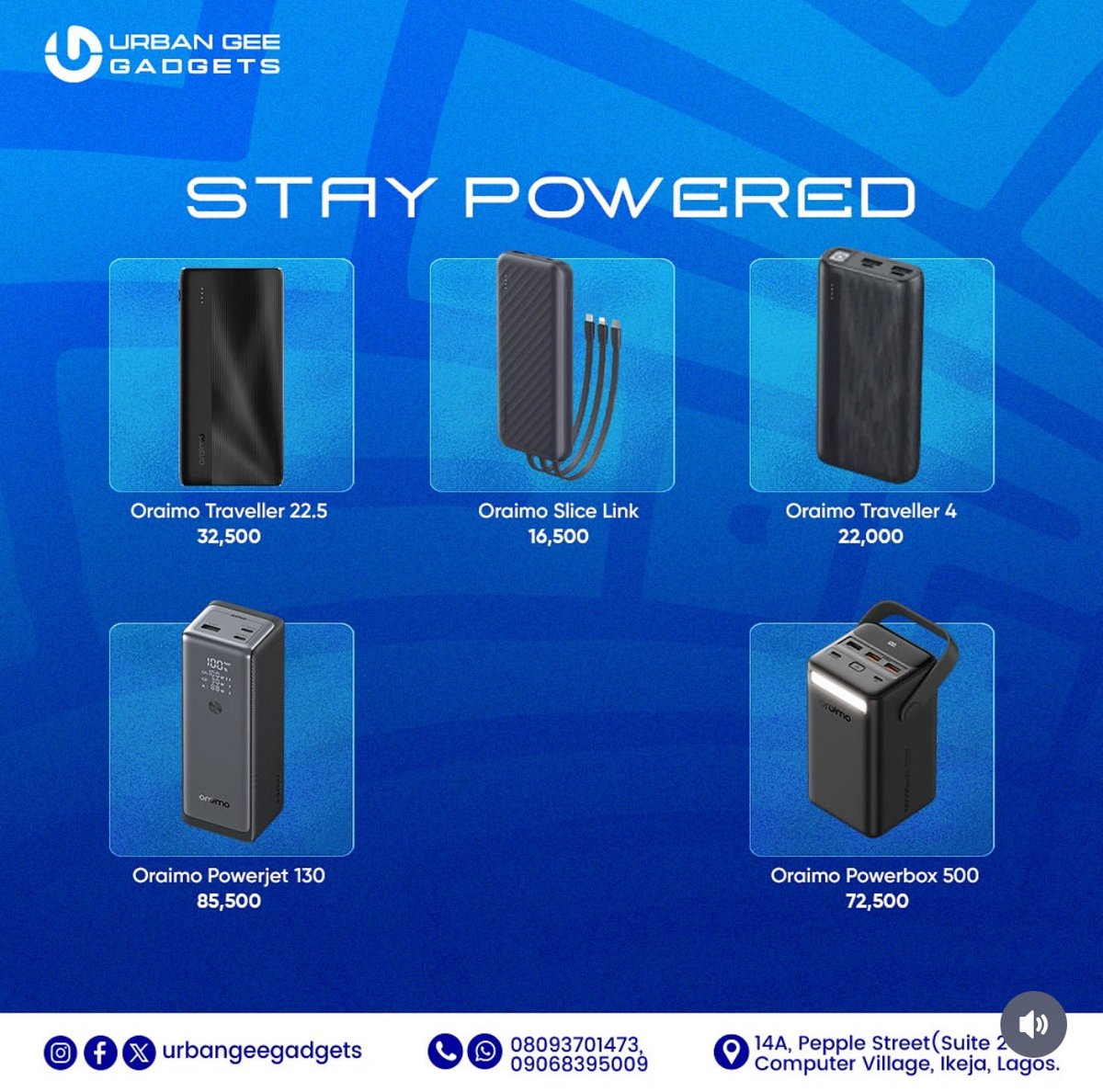 urbangeegadgets's tweet photo. Why haven’t you shopped at UrbanGee Gadgets yet? 🤔
We’re talking premium gadgets, unbeatable prices, and fast delivery all in one place! From the latest iPhones to sleek accessories that elevate your tech game, UrbanGee has everything you need to stay connected and stylish.💥 https://t.co/jY6BHjrafe