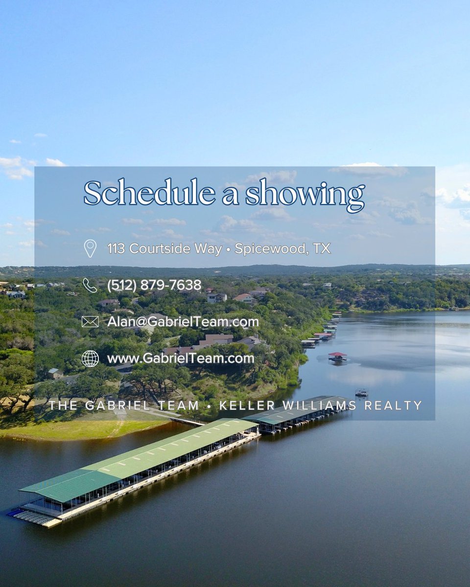 Lake Travis living without the maintenance — and without draining your lake toy fund. This Ridge Harbor tennis villa is $295K, lock-and-leave, and full of Hill Country charm. Weekends tend to turn into long weekends here.📍113 Courtside Way, Spicewood TX gabrielteam.com