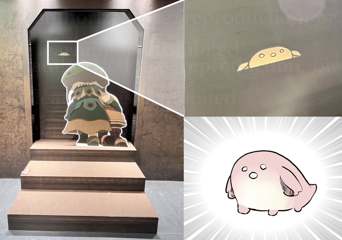 gxgxg_c's tweet image. ポップアップの階段にいるメイニャ怖い