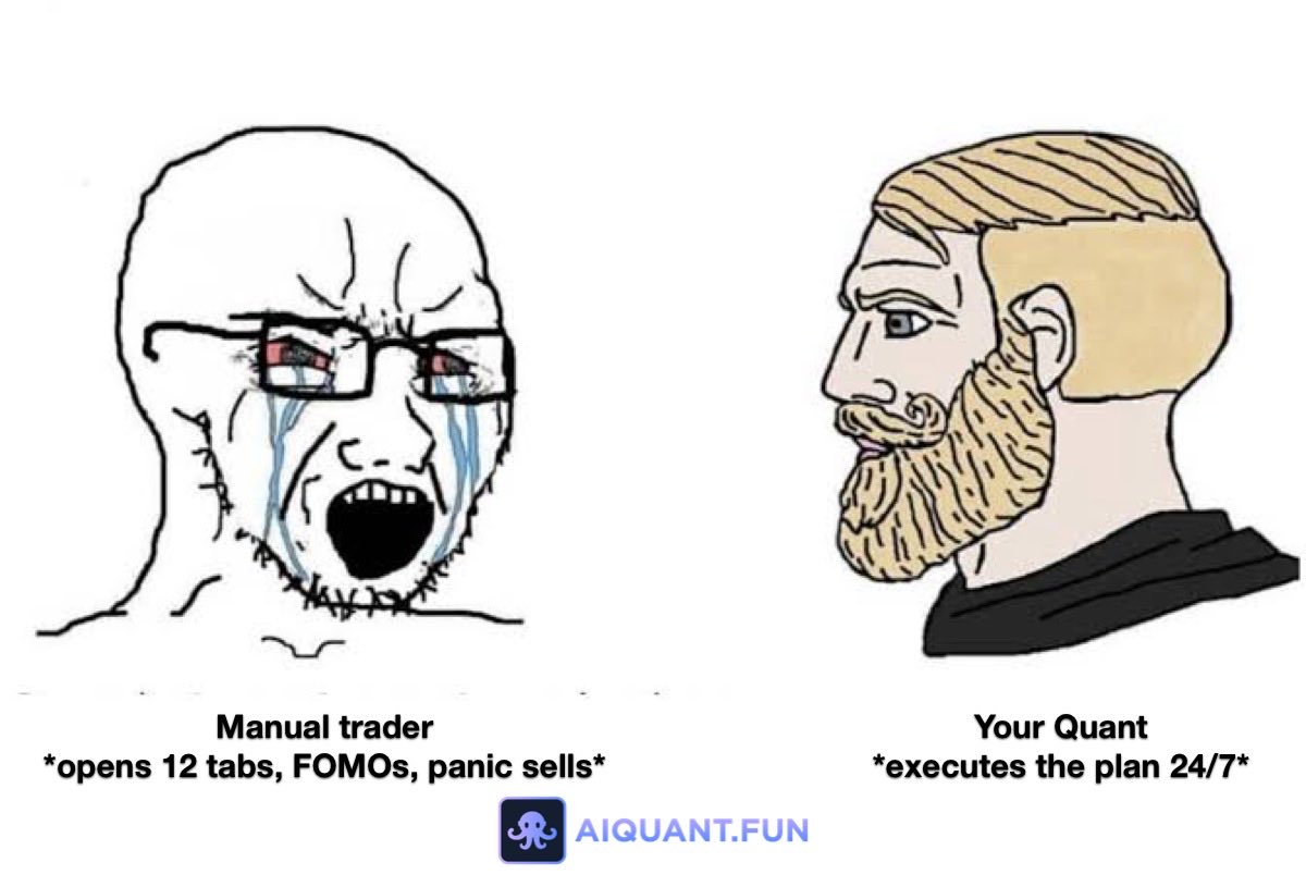 Manual traders vs quants.
Emotion vs logic.
Chaos vs consistency.

Choose your fighter! ⚔️