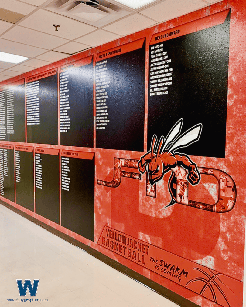 waterboy_tx's tweet image. Display your school’s stats and biggest achievements with style when you partner with Waterboy Graphics to wall-wrap your facilities. 

See what we can do for your school on our website: waterboygraphics.com.

#WaterboyGraphics #SportsGraphics #CustomGraphics