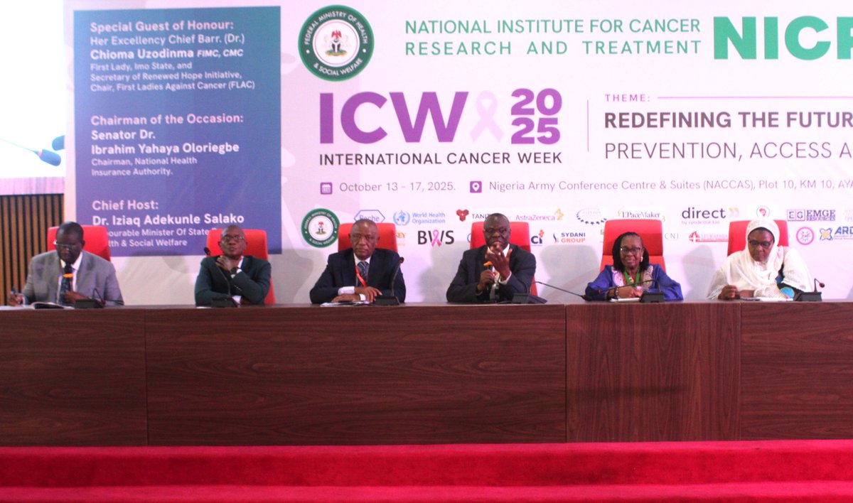 NicratGov's tweet photo. More interesting sessions live from the ICW25๐ฅ๐ค๐ช
Swipe through to see some amazing moments from Day 3 of ICW 2025.
#ICW2025 #NICRAT #CancerAwareness #HopeAndHealing #RedefiningTheFuture #PreventionAccessEquity #NigeriaHealth https://t.co/7ejXQl8Iwy
