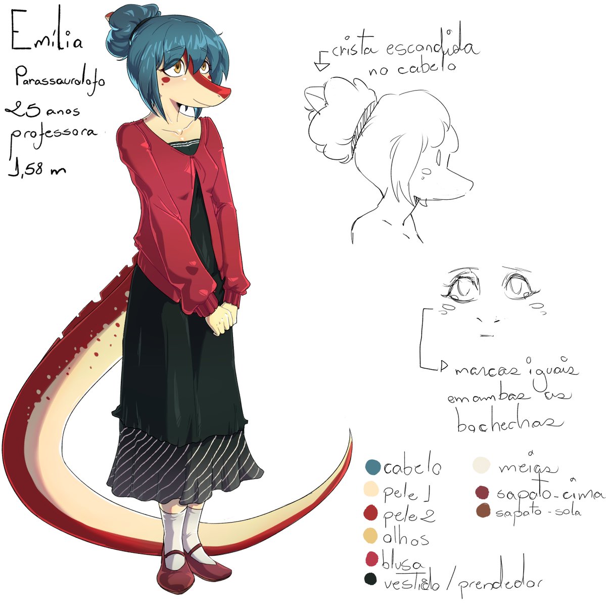 Como é dia dos professores por aqui, que tal vocês conhecerem uma das professoras do corpo docente?
Conheçam a nova profe, Emília.

Since it's Teachers' Day here, how about getting to know one of the teachers on our faculty?
Meet the new teacher, Emília.