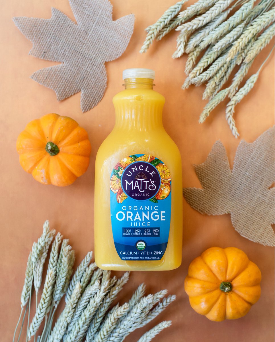 UncleMatts's tweet image. Fall mornings are the perfect time for a nutrient boost. Our Calcium OJ is packed with vitamin C, B vitamins, potassium, thiamin, folate, calcium, zinc, and a vegan source of vitamin D. Sippable, wholesome, and refreshing!

Find it near you: pulse.ly/2avklgss9i