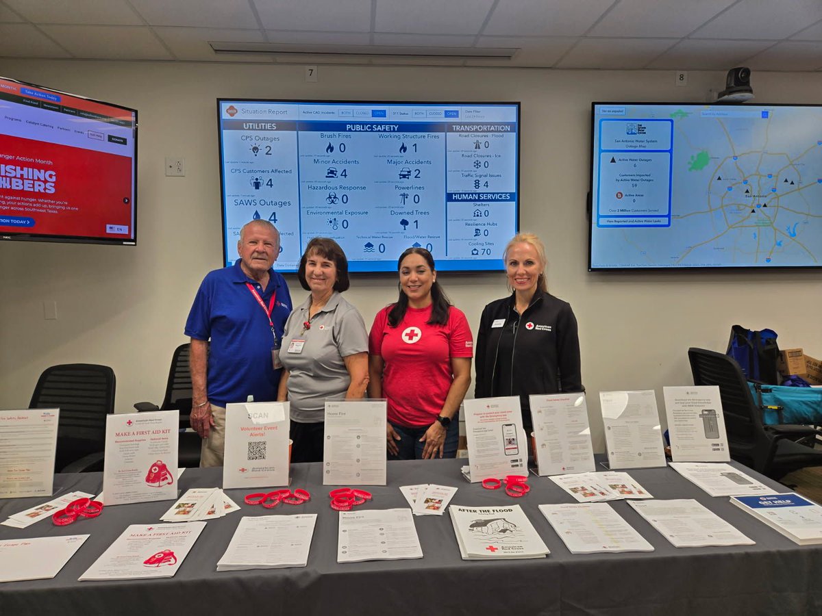 The team from the Greater San Antonio Chapter was proud to attend the Preparedness Fair hosted by the San Antonio Office of Emergency Management! 🚨

Thank you to everyone who stopped by and to our partners for supporting preparedness efforts!