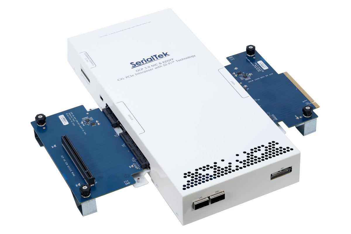 New from <a href="/SerialTek/">SerialTek</a>: our OCP-compliant PCIe 6.0 &amp; CXL® interposer—built for 64 GT/s visibility in AI/ML + hyperscale systems.
Supports OCP NIC 3.0 &amp; EDSFF einpresswire.com/article/857238… 

#PCIe6 #CXL #OCP #AI #ML #DataCenter #ProtocolAnalysis #TestAndMeasurement #SymbiosysAlliance