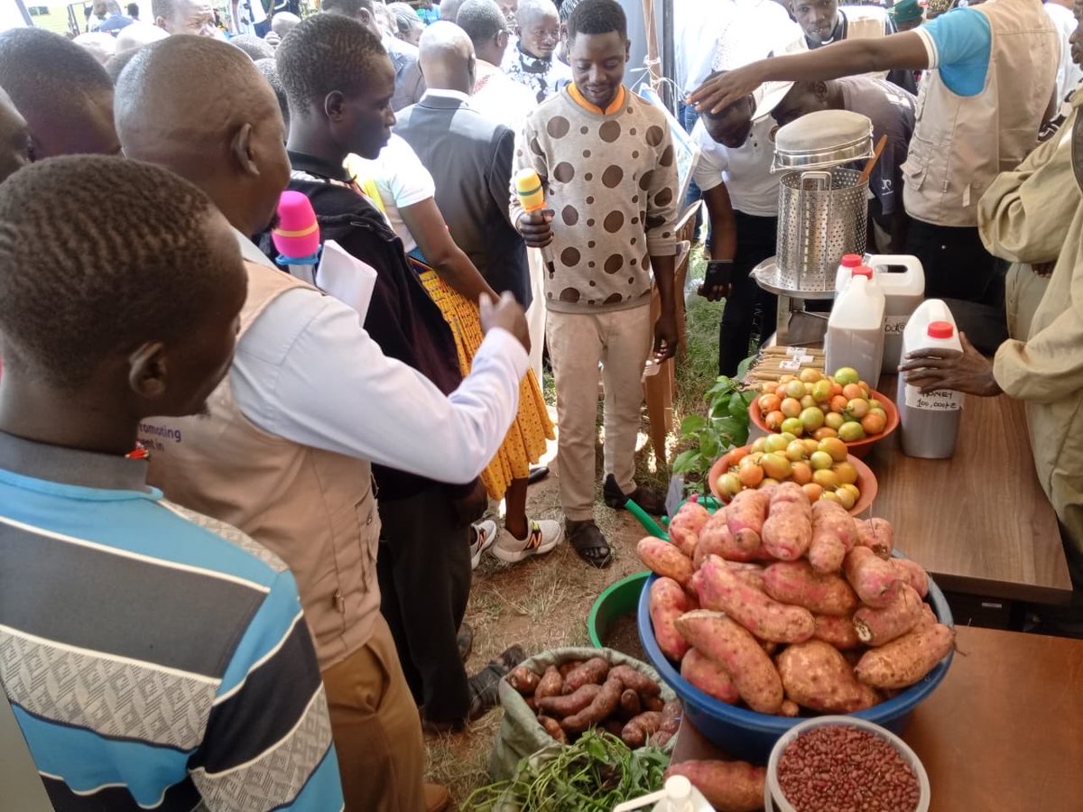 Pride in every harvest 🌾: Our beneficiaries showcasing their products during an agricultural exhibition.