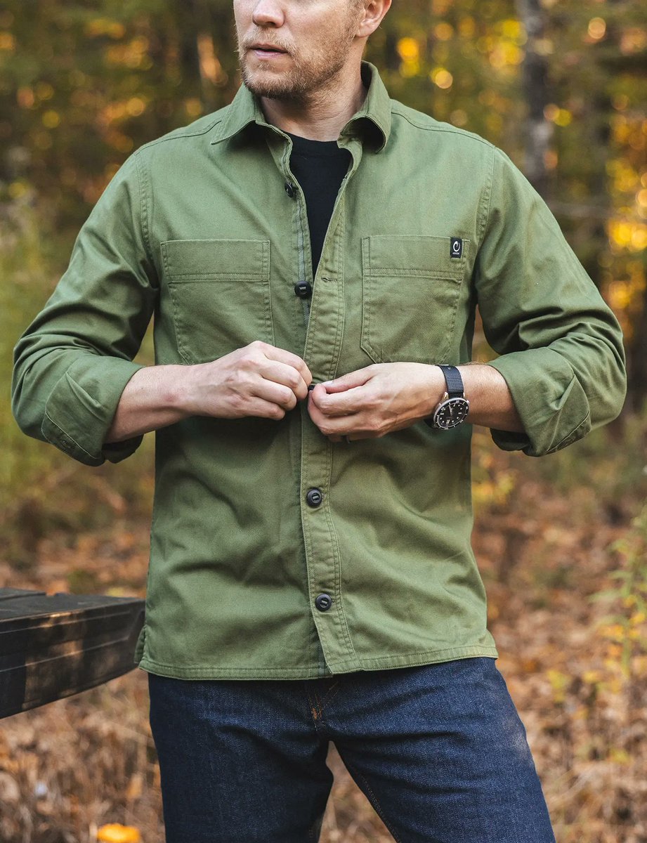 Introducing the Whisper Twill Field Shirt. Available in OD Green (shown) and Black. Built 100% on an American supply chain. Built by Freedom.
