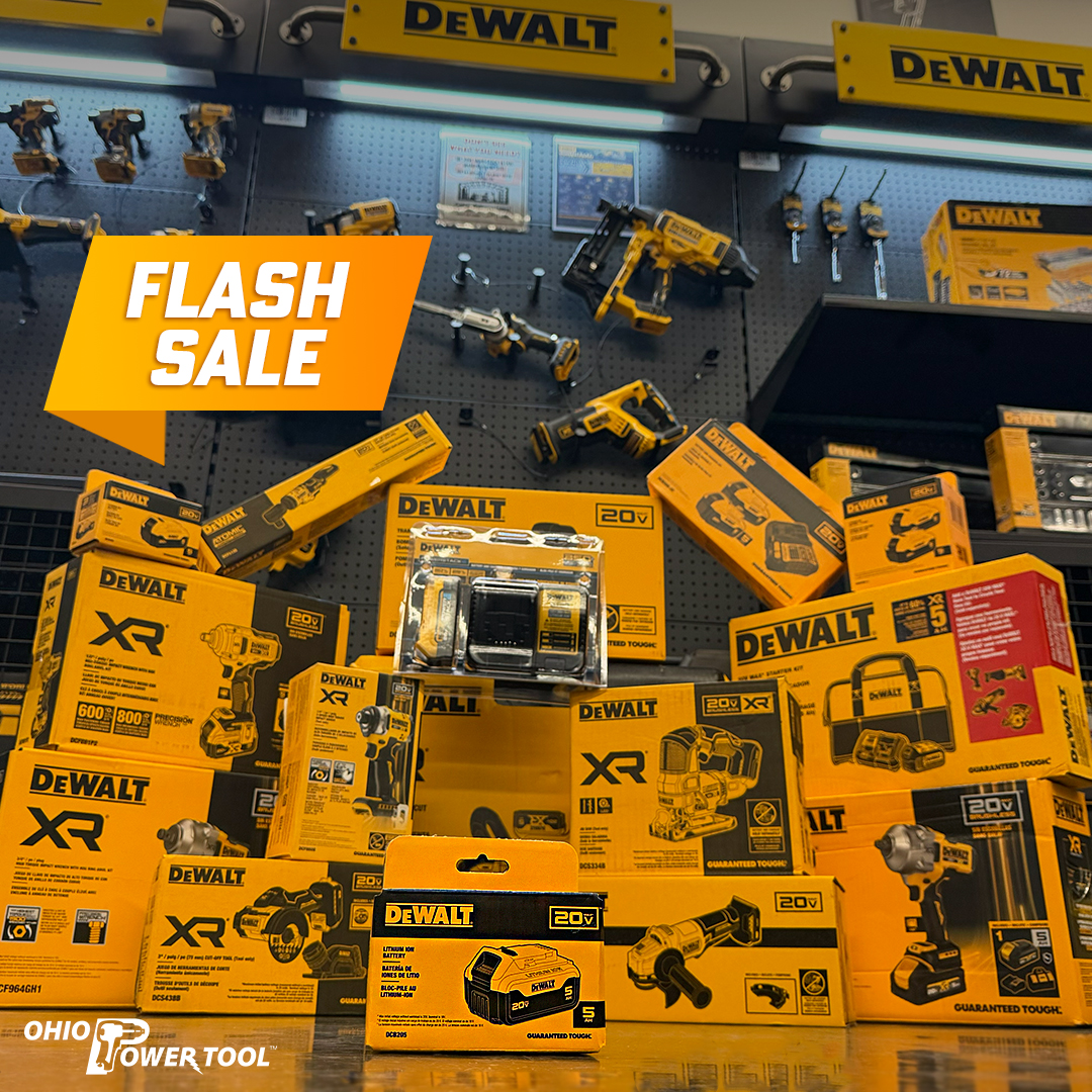 OhioPowerTool's tweet image. @DEWALTtough  fans, grab this while it lasts: FREE 20V MAX 5.0Ah Battery (DW-DCB205) with select tools &amp;amp; kits, like Impact Driver , Jigsaw &amp;amp; more. Ends Oct 17 at Noon! 
Shop Now: ohiopowertool.com/flash-sale
... 
 #DeWaltTools #OhioPowerTool #ToolDeals #DeWalt20V