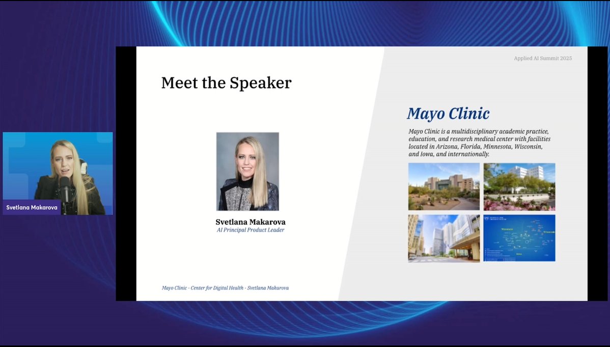 JohnSnowLabs's tweet image. AI that cuts through clinical chaos? @MayoClinic’s @AIwithLana reveals how they curate patient data for clarity &amp;amp; care. Live now: hubs.li/Q03NDN1N0 #HealthcareAI #DataCuration