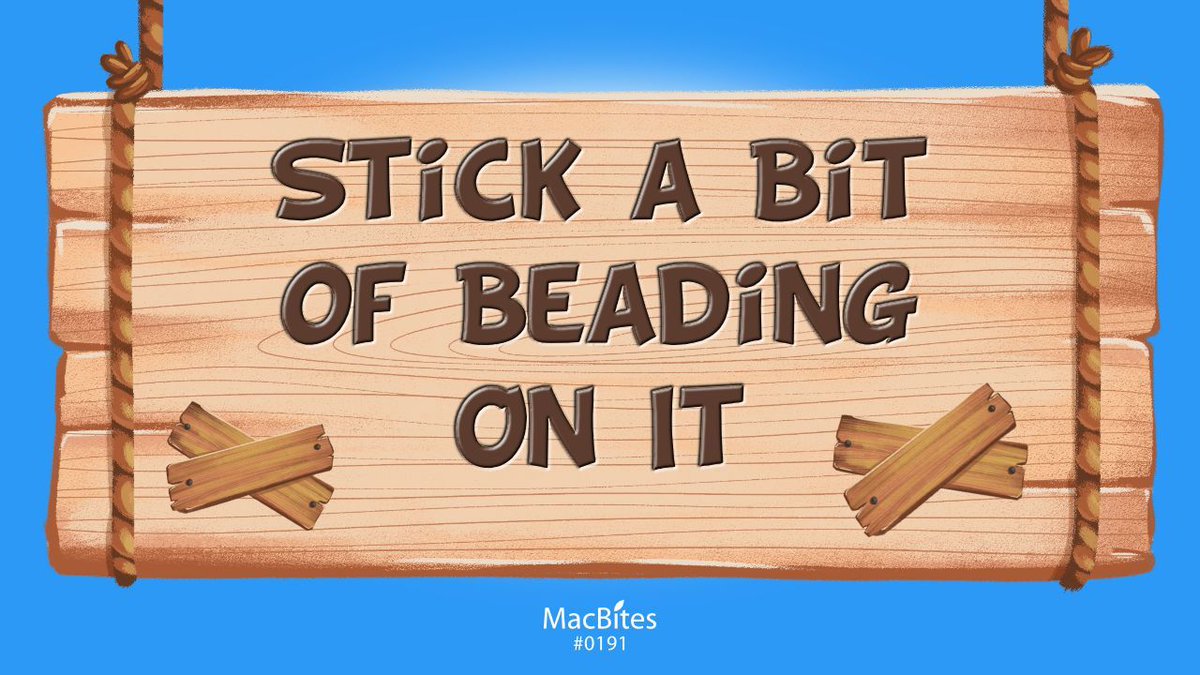 You didn't miss it did you? 😱 

When your solution involves both CSS and something more decorative and desperate you know it’s a MacBites episode. 🎙️

macbites.co.uk/macbites-episo…

#MacBites #podcast #podcasts #podcasting #applepodcast #applepodcasts #macpodcast