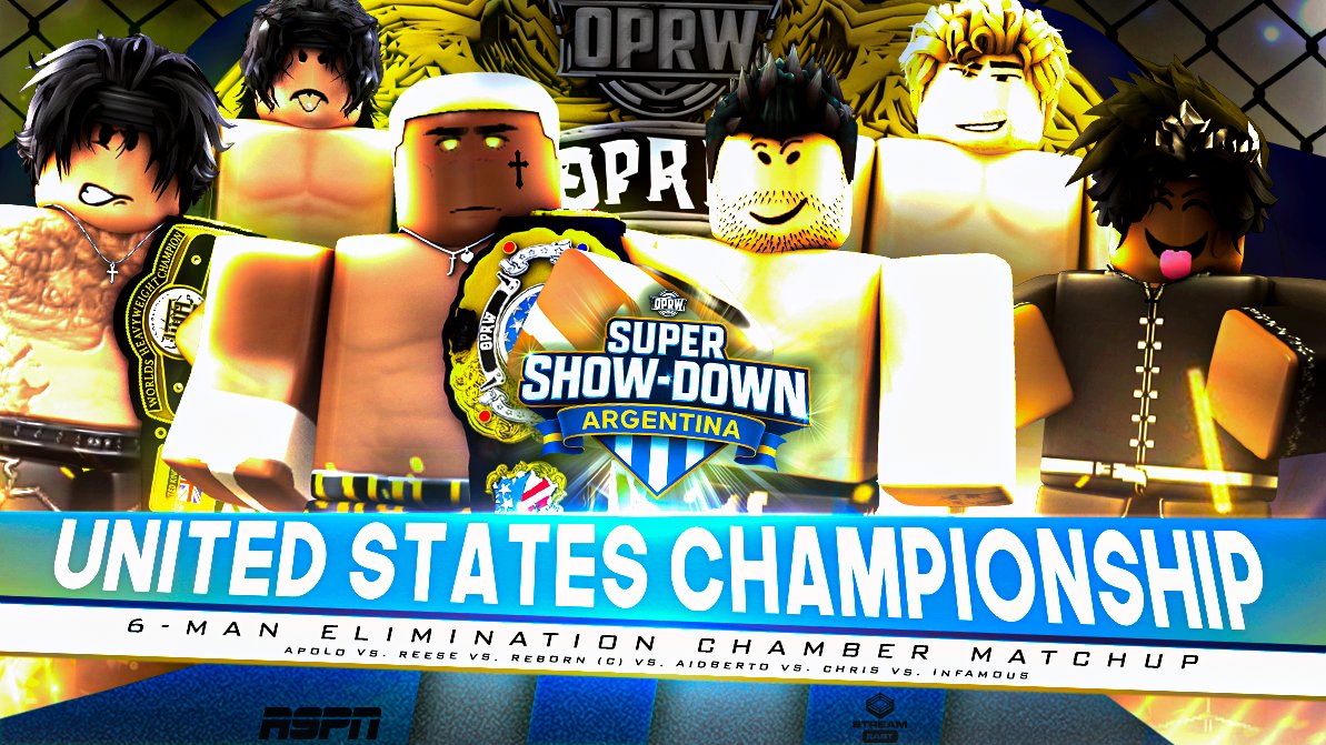 .#OPRWSSD // TOMORROW NIGHT! 🚨

UNITED STATES CHAMPIONSHIP! 

The GOLD STANDARD <a href="/ballotinyourbox/">Reborn Benjamin</a> has DESTROYED any man that stood between him &amp; his United States Championship.. but COME tomorrow night, he must face his BIGGEST CHALLENGE yet.. defending in a 6-MAN ELIMINATION