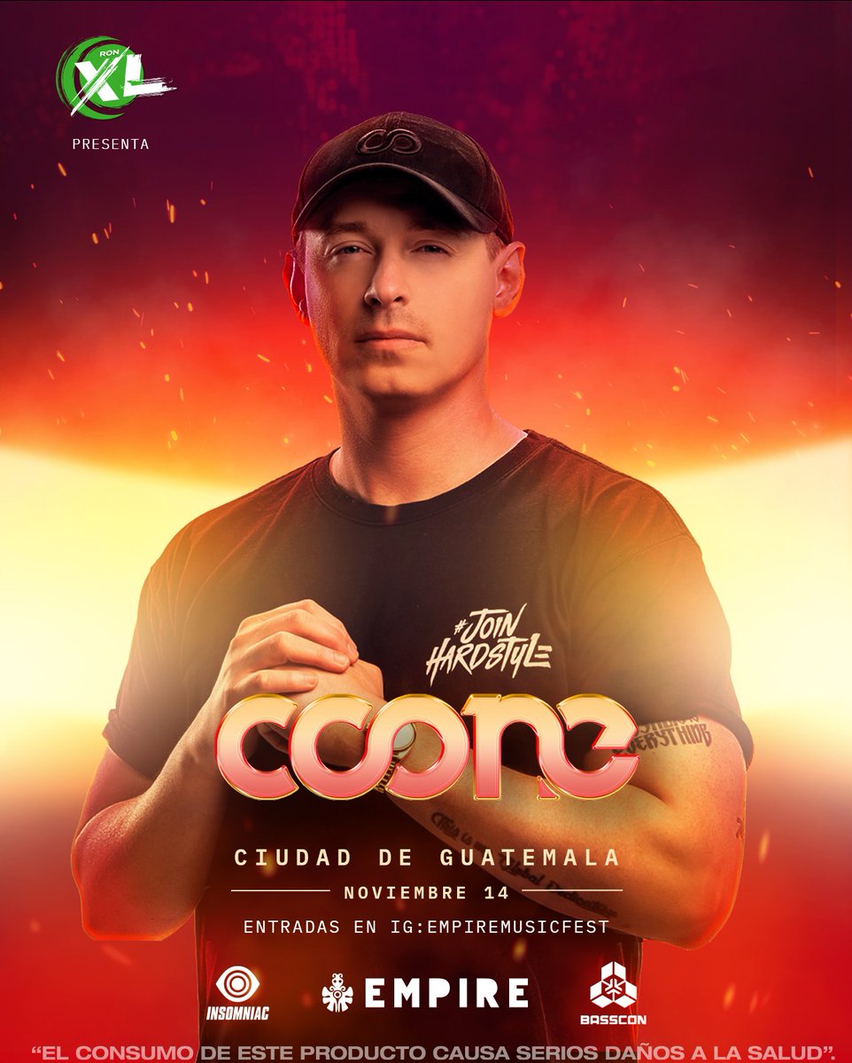 ¡El hardstyle invade Guatemala! 🔥

Este 14 de noviembre, prepárate para sentir la energía imparable de COONE. 🚀

🎟️ Entradas ya disponibles en bsscn.cc/COONE-EMF