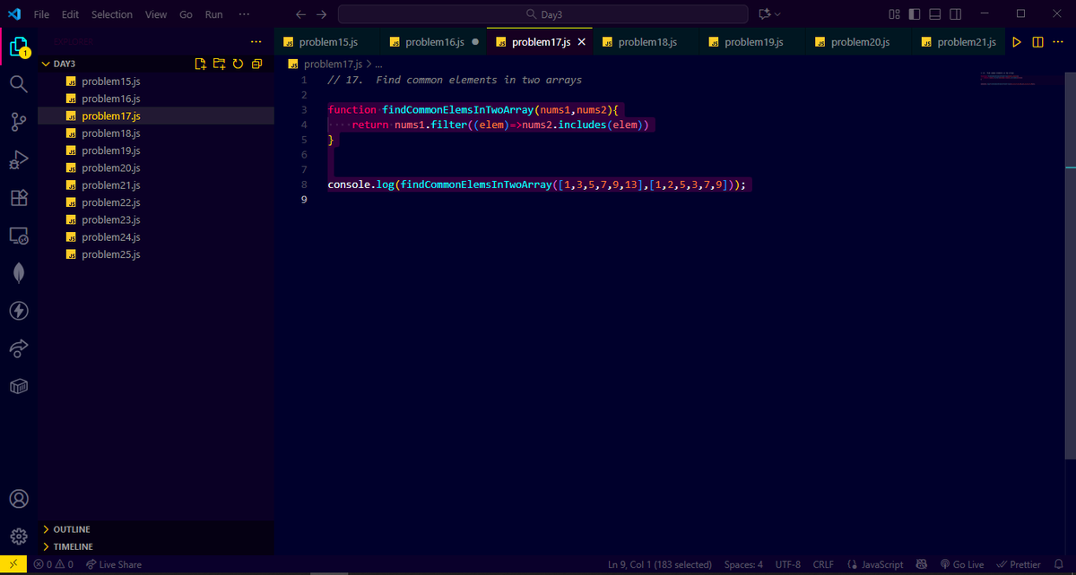 CoderAnand's tweet image. 💻 Day 25 of learning #DSA — solved 10 simple yet tricky string & array problems today!
Explored new array/string methods, learned fresh concepts, and felt that sweet brain stretch 🔥
#Coding #JavaScript #ProblemSolving #LearnToCode #DeveloperJourney