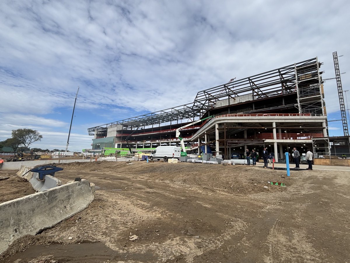 Exciting to see the progress made on the new #BelmontPark with today’s Topping Out ceremony.
Sept 2026 opening awaits!