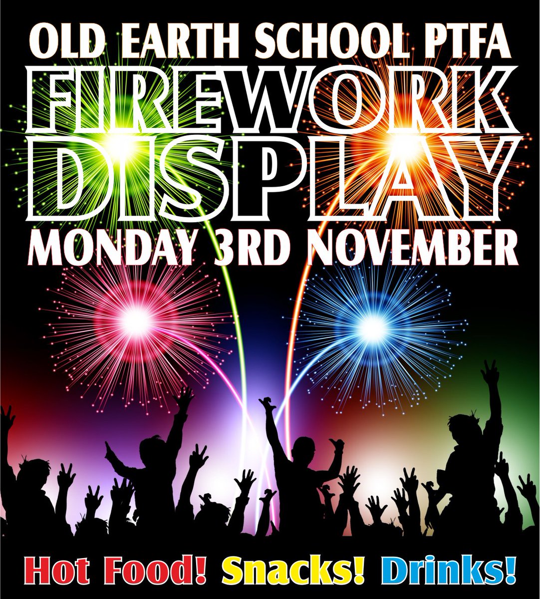 Last day for Firework ticket orders using the form is next Monday (20th) so we can get those sorted and returned - however look out for ticket sellers before and after school - and tickets will be available on parents evening too!