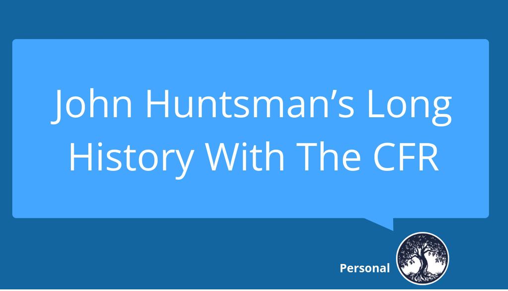TreeOfLibertyS's tweet image. But, but, Jon Huntsman was a CONSERVATIVE?!?

Read more 👉 lttr.ai/Aj2kt

#cfr #ExtremistsLibertyBootcamp