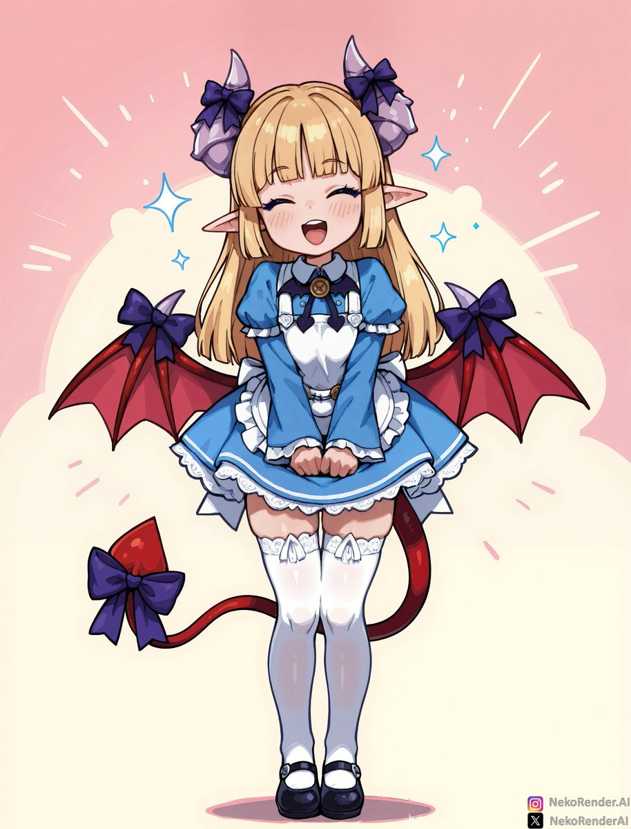 NekoRenderAI's tweet photo. She wears demonic horns like a crown and lace like armor.
👑 Like if you understand that power loves to dress up.

#monstergirl #alice #stablediffusion #waifu #fantasyart #monstergirlencyclopedia 
All characters are +18 and represented as such.
horns &amp; lace by nekorender.exe ✨ https://t.co/tXctN4UQiv