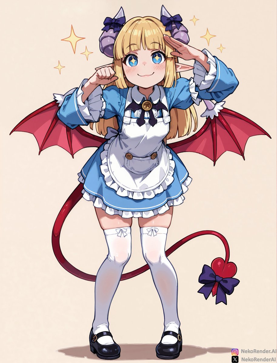 NekoRenderAI's tweet photo. She wears demonic horns like a crown and lace like armor.
👑 Like if you understand that power loves to dress up.

#monstergirl #alice #stablediffusion #waifu #fantasyart #monstergirlencyclopedia 
All characters are +18 and represented as such.
horns &amp; lace by nekorender.exe ✨ https://t.co/tXctN4UQiv