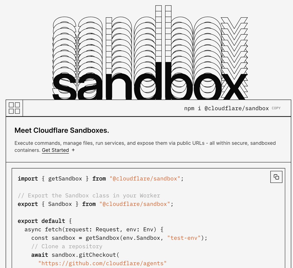 they did it again! 

new <a href="/Cloudflare/">Cloudflare</a> site just dropped 👀

if you're building an AI vibe coding platform or AI agents that needs to execute code, sandboxes enable you to run the untrusted code in a secure, isolated environment 👇