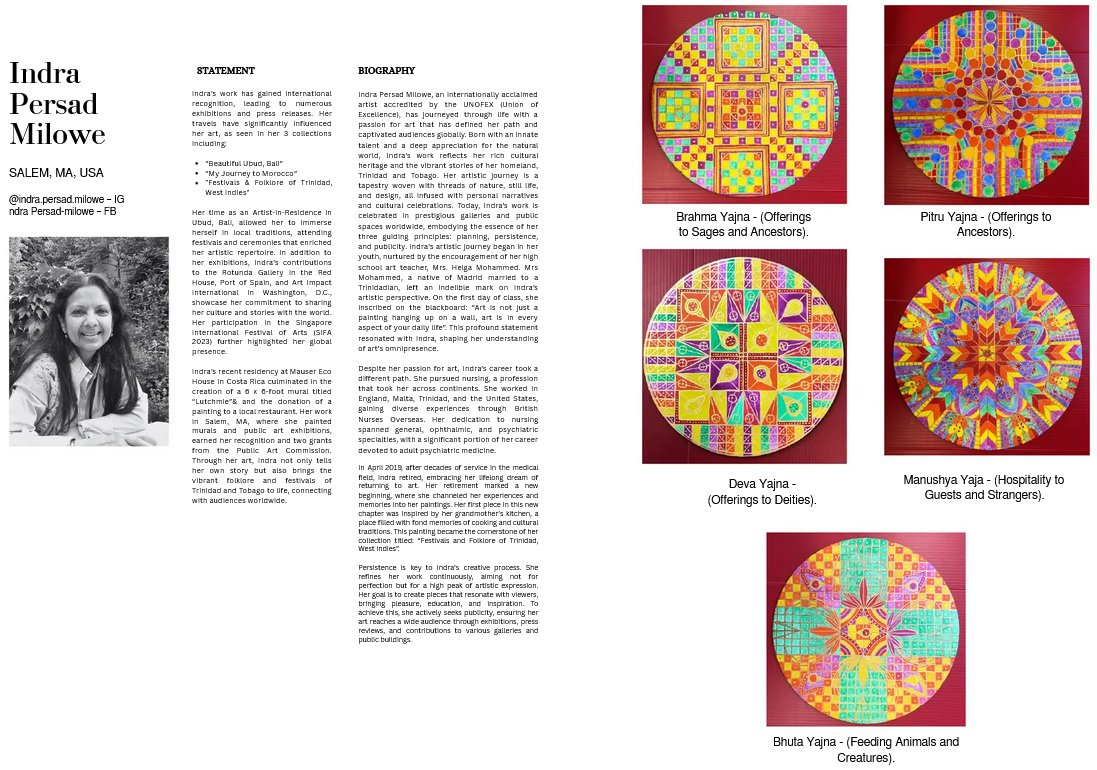 gmilowe's tweet photo. Modern Renaissance Magazine October 2025, Issue 29: Pages 64 &amp; 65 by Trinidad born/USA based Artist Indra Persad Milowe. A Premier International Arts Magazine by Culturally Arts Collective welcomes readers to drift  through the liminal spaces created by our featured artists. https://t.co/3wpW9qsvZY