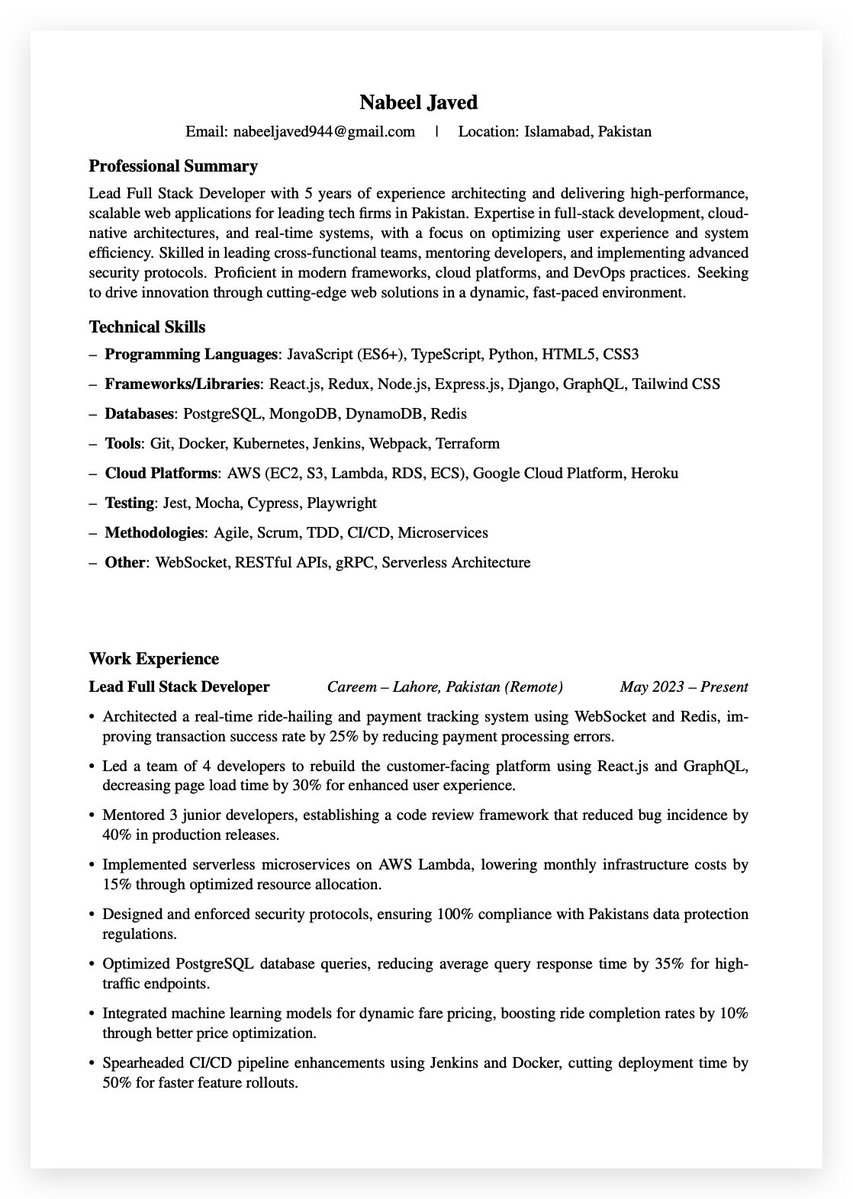 0xelizaaa's tweet image. I might not land that 4.1 Cr offer but HEY, here’s my resume!
I’m currently looking for a Full Stack Developer role (remote preferred, open to onsite).
I'm also learning AI at an exponential pace to stay ahead of the curve.
Any referrals or leads would be truly appreciated 🙌