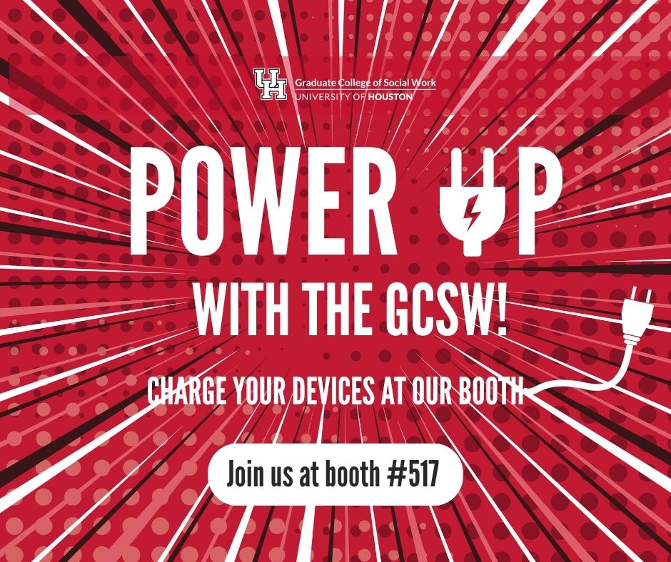 UH_SocialWork's tweet photo. Are you attending @CSocialWorkEd next week? 🛑 Power UP at our booth (#517) for a variety of informative sessions, community-themed events, giveaways, and charging stations for your devices while visiting our booth. Stay tuned for more!

#UHGCSW #UHSocialWork #CSWE25 https://t.co/wp7zyQgO8V