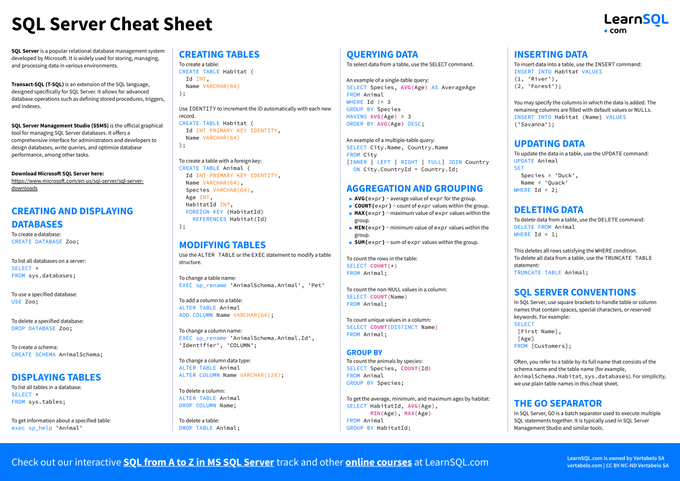 setu_ai_expert's tweet image. SQL  is difficult to learn, but not anymore!

Introducing &quot;The Ultimate SQL ebook &quot; CheatSheets.

You will get:

• 74+ pages cheatsheet
• Save 100+ hours on research

And for 48 hrs, it&apos;s 100% FREE!

To get it, just:

1. Like &amp;amp; Retweet
2. Reply &quot;SEND&quot;
3. Follow me [MUST]…