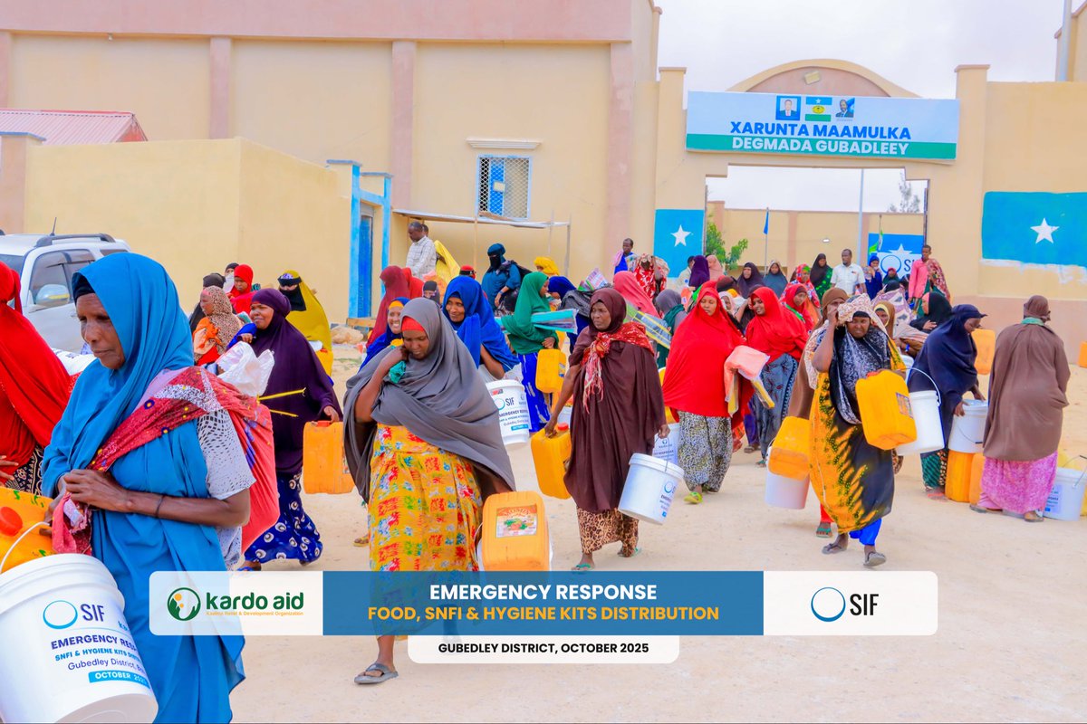 kardo_aid's tweet photo. Together with @SIF_ONG, @kardo_aid continue to restore dignity, hope, and resilience among affected communities in Southern Somalia (Gubadleey)💙 https://t.co/QAnNswMJ0a