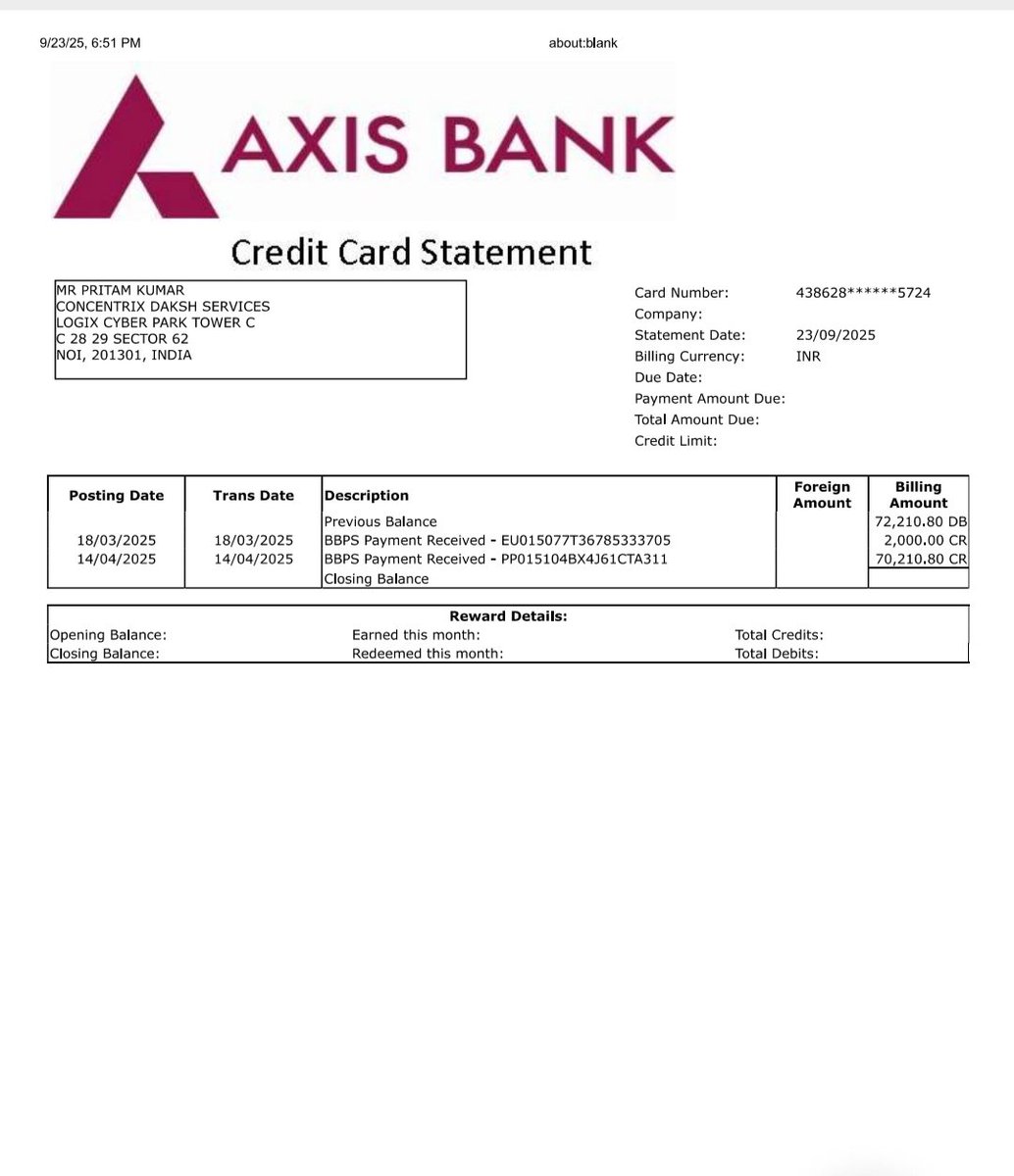 pritamashish's tweet photo. @AxisBankSupport https://t.co/CRNZ8X3UGB
