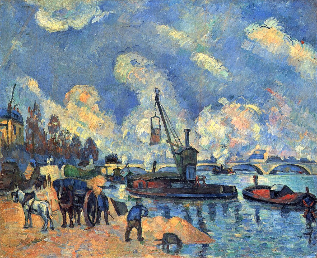 hapemathys's tweet image. Paul Cézanne: &quot;La Seine au quai d&apos;Austerlitz&quot;, 1876/77