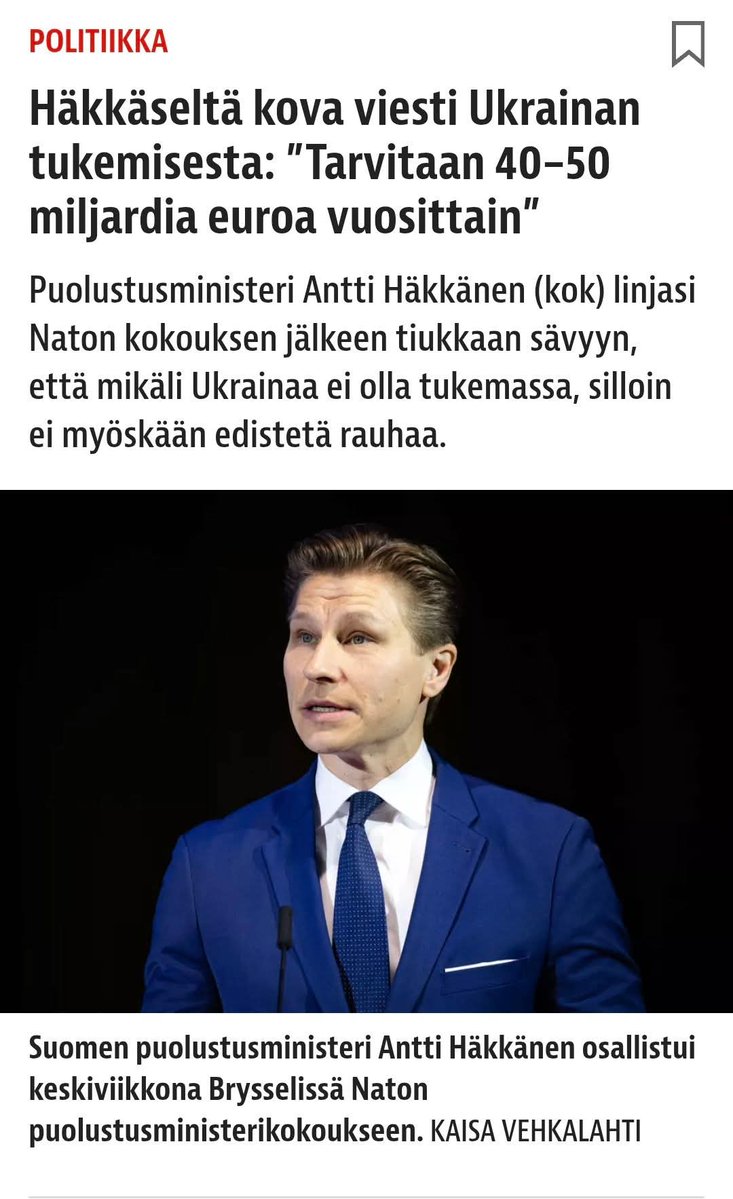 Jani Kuusela:

"Sota on rauhaa." - George Orwell, 1984

"Ainoa tapa edistää rauhaa, on jatkaa sotaa."
- Antti Häkkänen, Suomen puolustusministeri