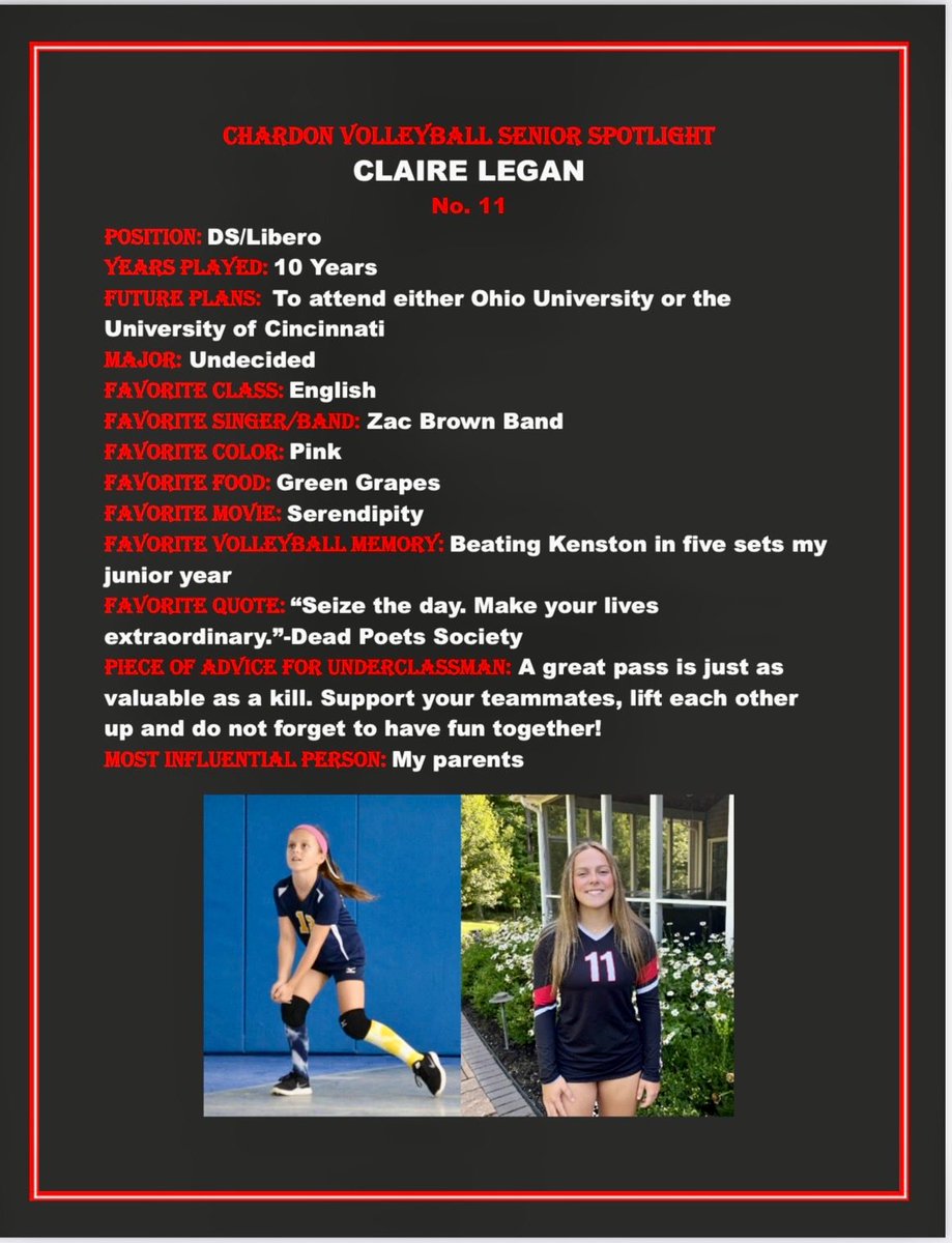 Chardon Volleyball tweet media