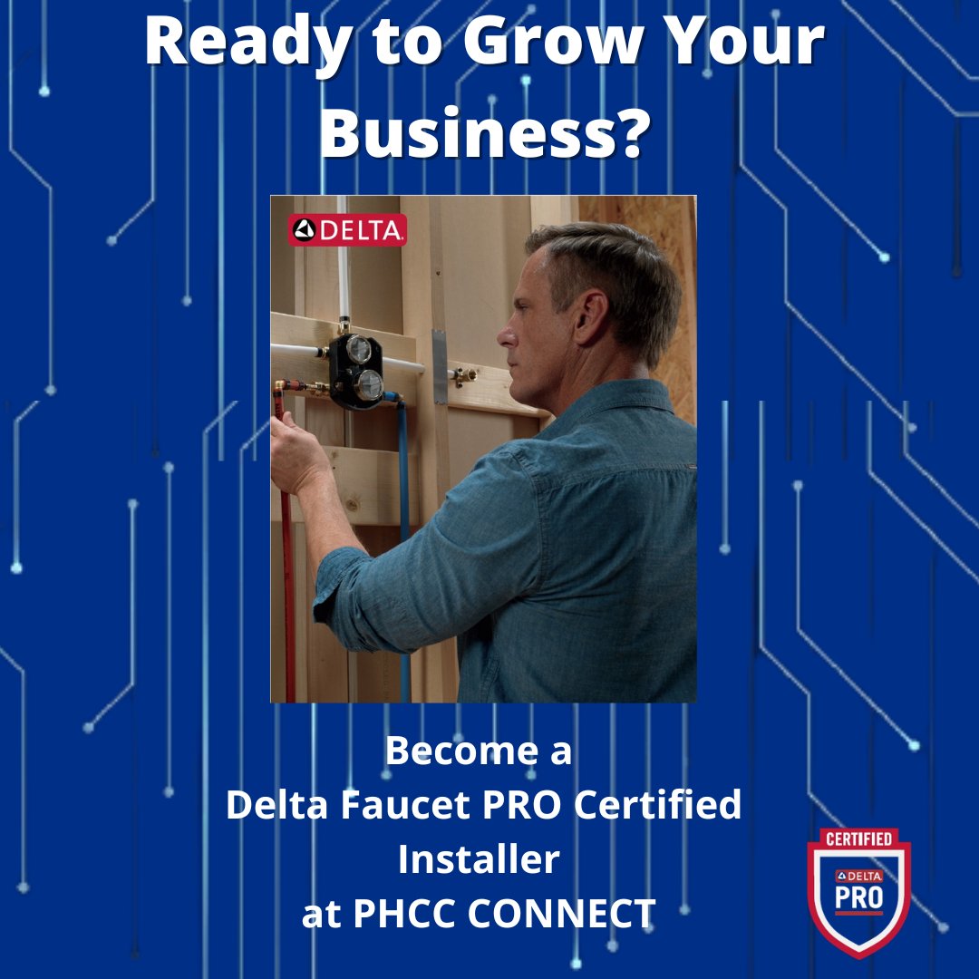 phccnatl's tweet image. Get Delta Faucet PRO Certified at PHCC CONNECT 2025!
Earn your badge, grow your business and score a FREE Delta Jacket.
Limited spots — register now!
app.smartsheet.com/b/form/0198bef…
#CONNECT2025 #PHCCCONNECT2025 #PHCC #Plumbing #HVAC