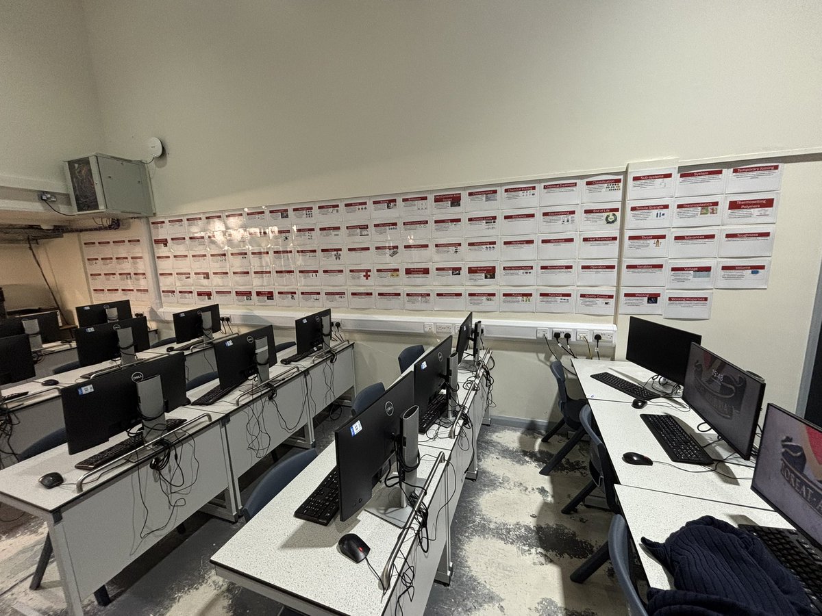 Really wanted to work on the exam technique in Engineering… couldn’t decide which key words to put on display so I printed them all 🤣🤣 - thanks to my DT technician for all the laminating.