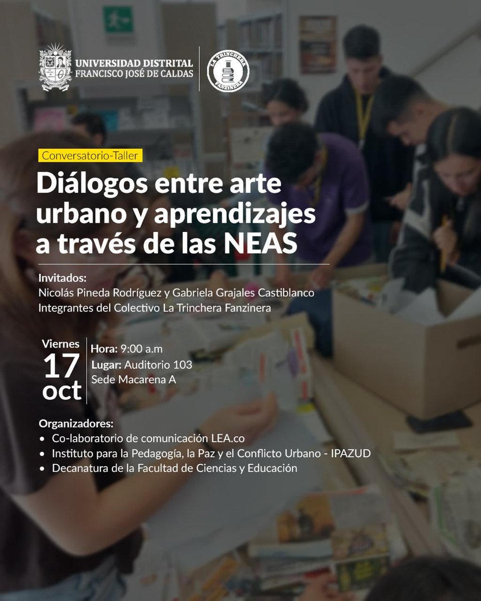 #conversatoriotaller
Diálogos entre arte urbano y aprendizajes a través de las NEAS