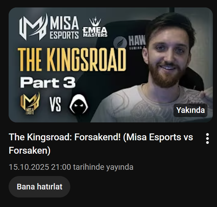 The Kingsroad'ın üçüncü bölümünü saat 21:00'de hep birlikte izliyoruz! 

21:00 | İlk Gösterim youtu.be/5gBGgiRNh58